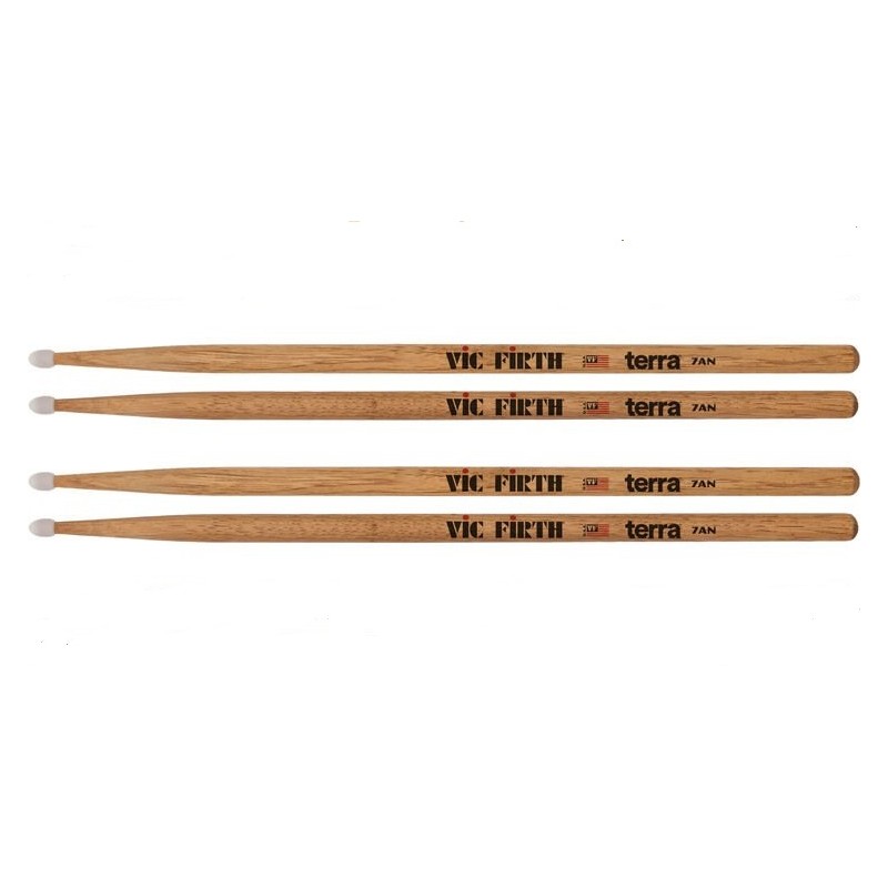 BAQUETAS BATERIA 7AN (PUNTA DE NYLON) HICKORY