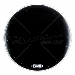 PARCHE 22" BOMBO RESONANTE (NEGRO) 1 CAPA SERIE RESONAT BLACK ORIFICIOS DESCOMPRESION